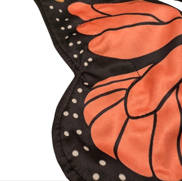 BUTTERfly Puppet Satin Velvet Monarch Flyer 15x10 Orange Black Toy - Picture 7 of 8